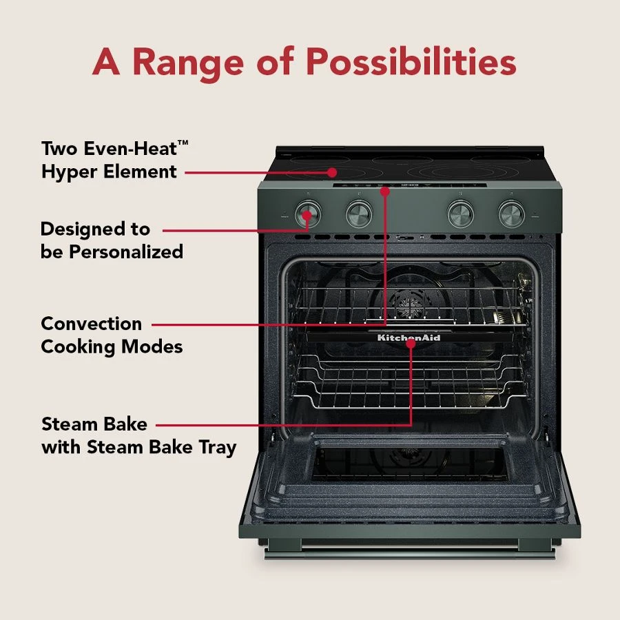5.3 Cu. Ft. Smart Slide-in Electric Range With Two Even-heat™ Hyper Elements And Convection Cooking Modes KSES530SJP