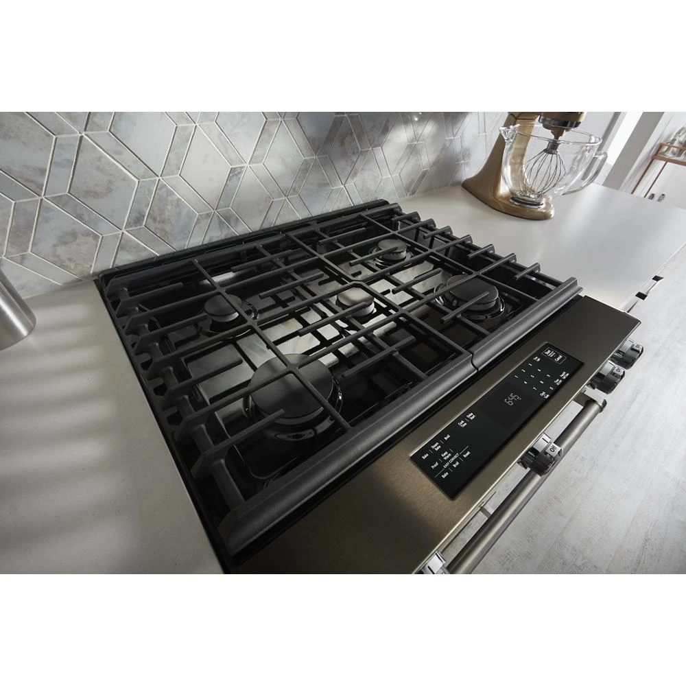 30-Inch 5-Burner Gas Slide-In Convection Range KSGG700EBS
