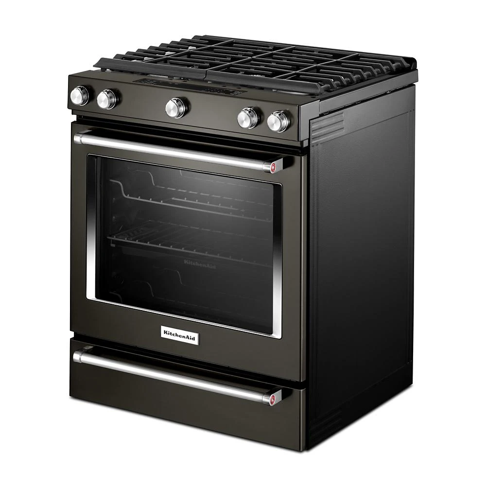 30-Inch 5-Burner Gas Slide-In Convection Range KSGG700EBS