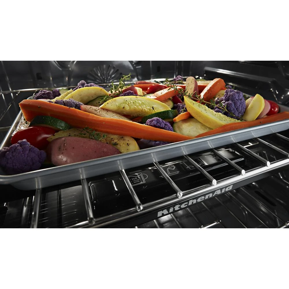30-Inch 5-Burner Gas Slide-In Convection Range KSGG700EBS