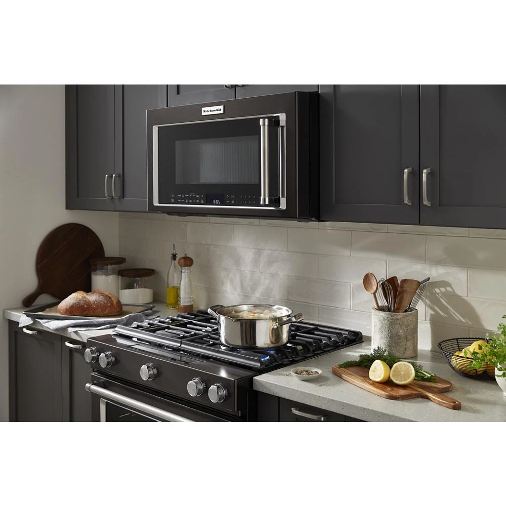 30-Inch 5-Burner Gas Slide-In Convection Range KSGG700EBS