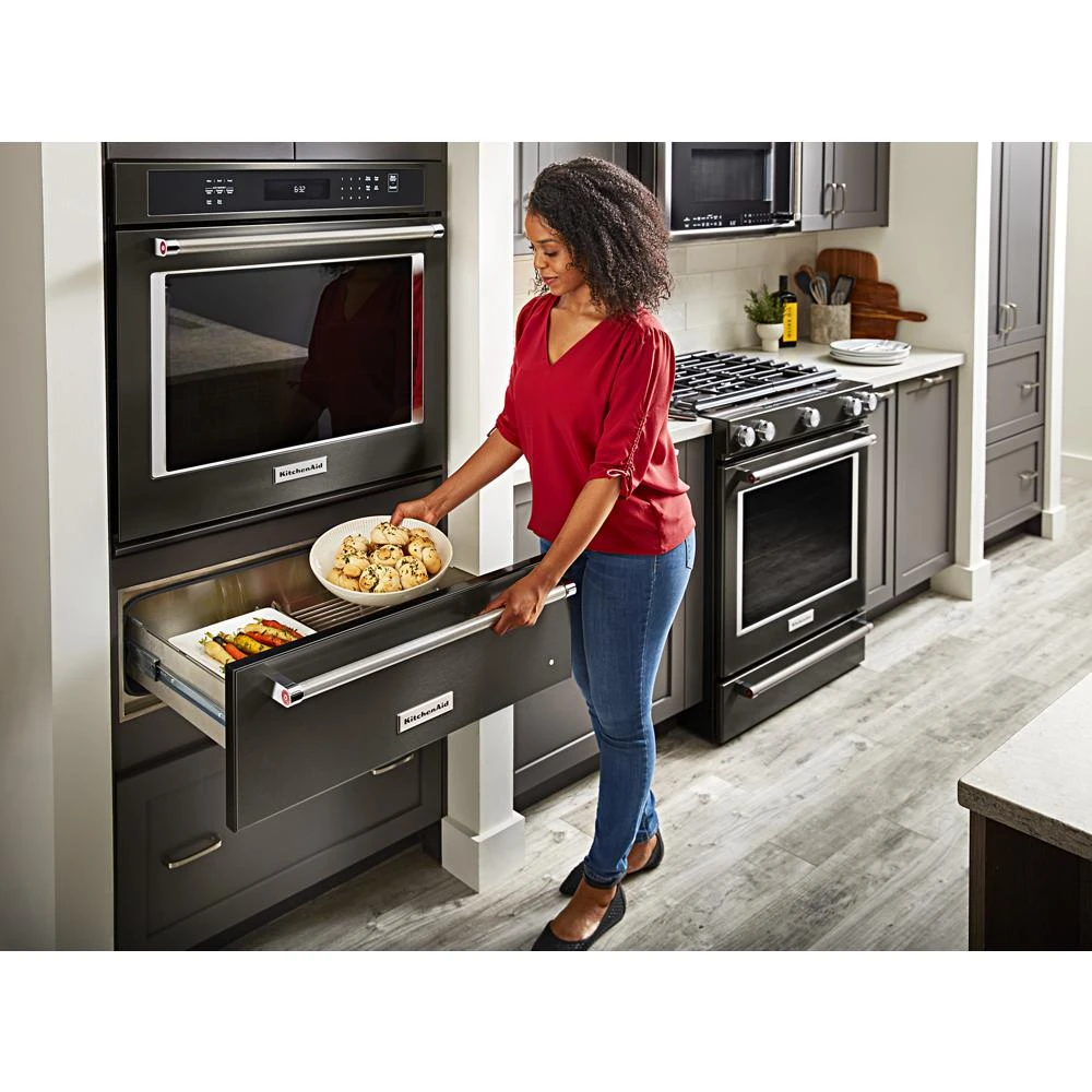 30-Inch 5-Burner Gas Slide-In Convection Range KSGG700EBS
