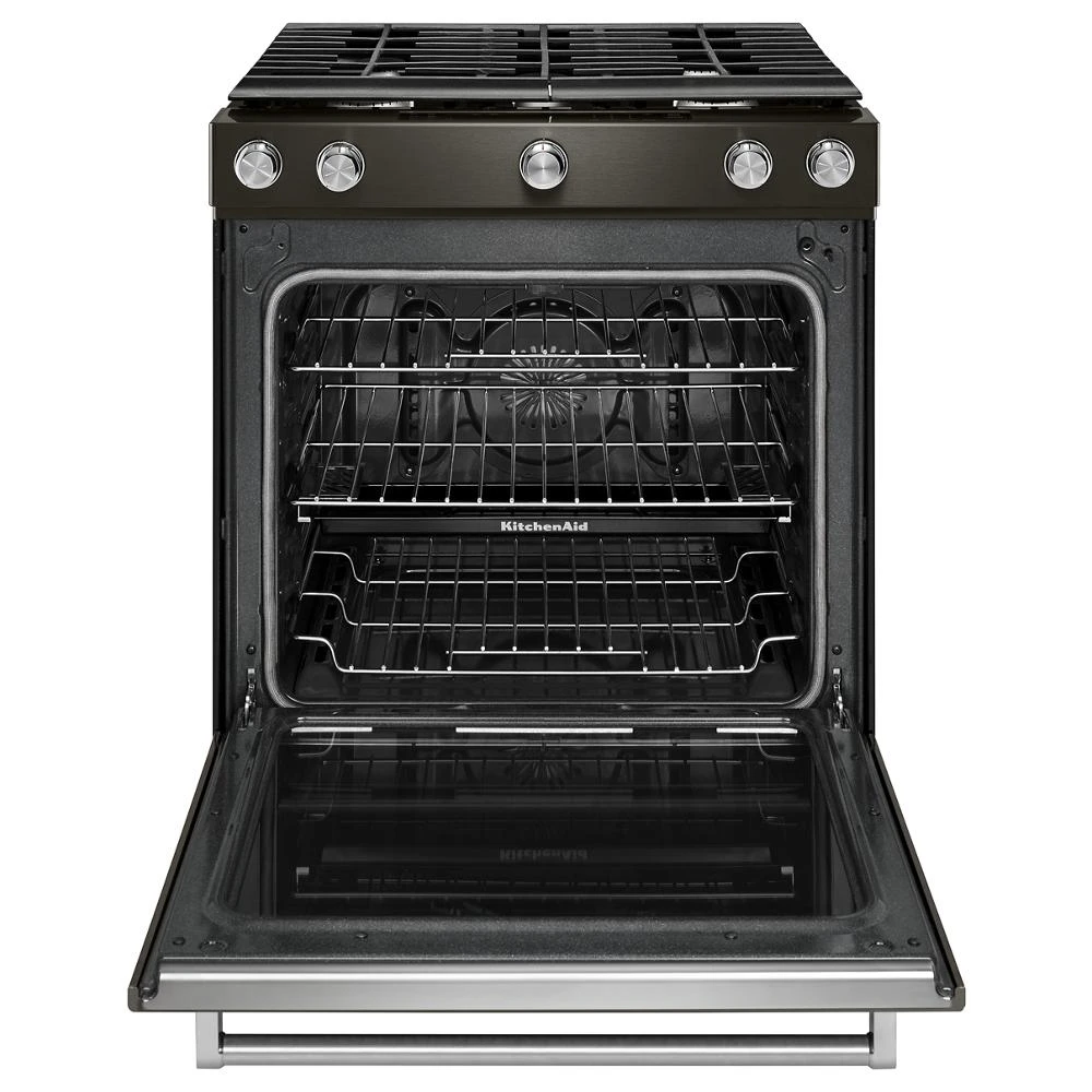 30-Inch 5-Burner Gas Slide-In Convection Range KSGG700EBS