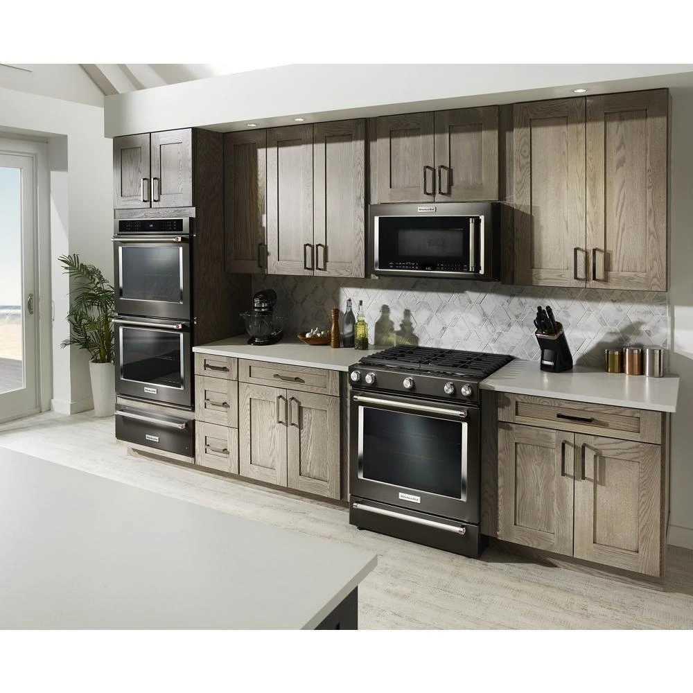 30-Inch 5-Burner Gas Slide-In Convection Range KSGG700EBS