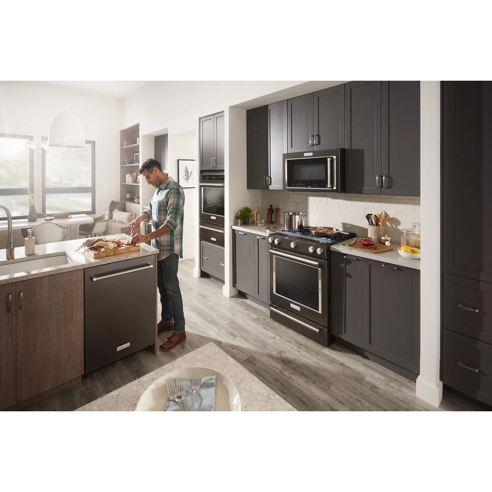30-Inch 5-Burner Gas Slide-In Convection Range KSGG700EBS