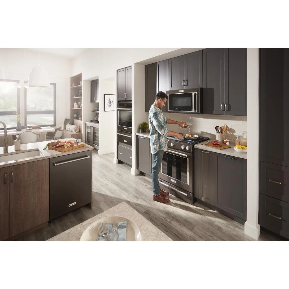 30-Inch 5-Burner Gas Slide-In Convection Range KSGG700EBS