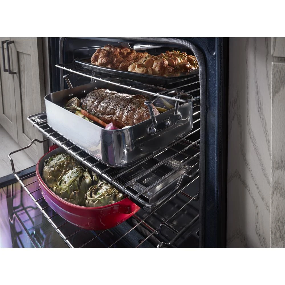 30-Inch 5-Burner Gas Slide-In Convection Range KSGG700EBS