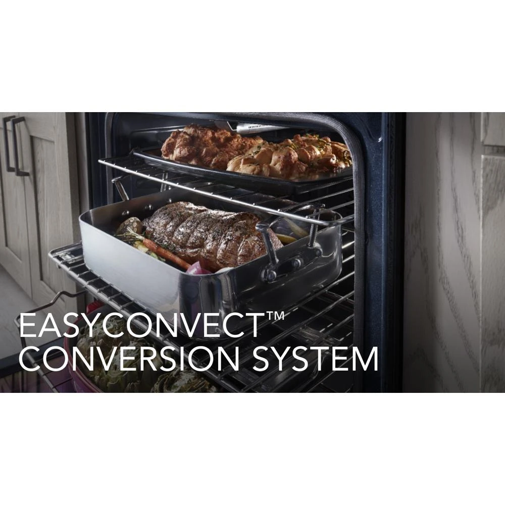 30-Inch 5-Burner Gas Slide-In Convection Range KSGG700ESS