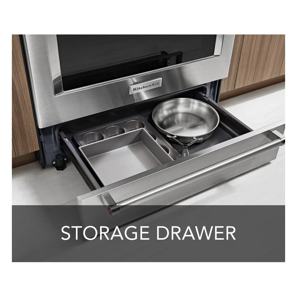 30-Inch 5-Burner Gas Slide-In Convection Range KSGG700ESS