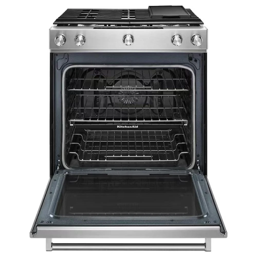 30-Inch 5-Burner Gas Slide-In Convection Range KSGG700ESS