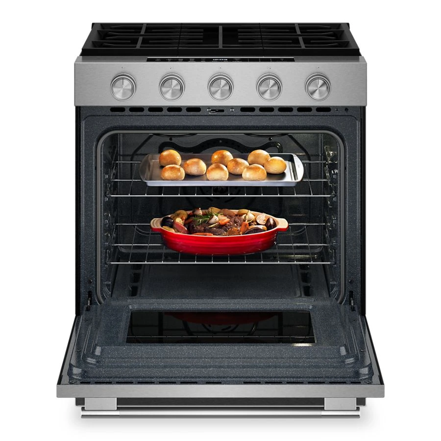 5.0 Cu. Ft. Smart Slide-in Gas Range with Convection Cooking Modes KSGS330SPS