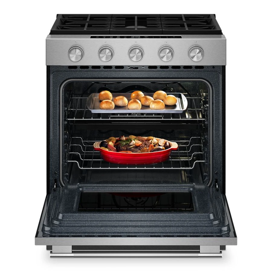 5.0 Cu. Ft. Smart Slide-in Gas Range with Convection Cooking Modes and 2-in-1 Burner KSGS530SPS