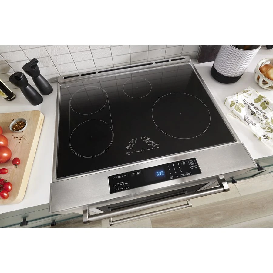 30-Inch 4-Element Induction Slide-In Convection Range with Air Fry KSIS730PSS
