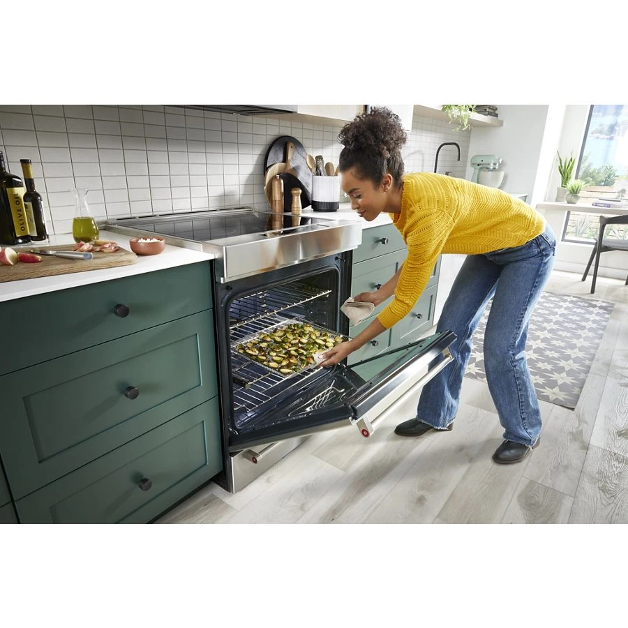 30-Inch 4-Element Induction Slide-In Convection Range with Air Fry KSIS730PSS