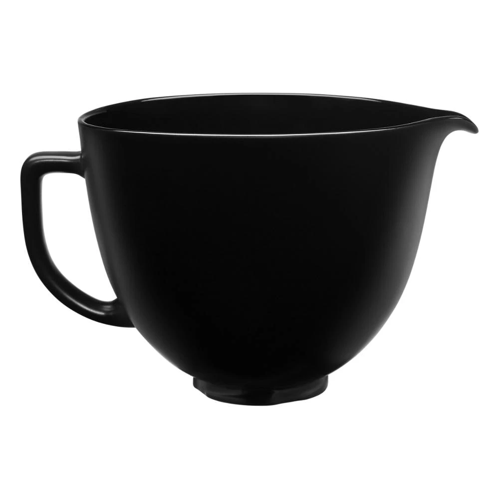 5 Quart Black on Black Smooth Ceramic Bowl KSM2CB5BB