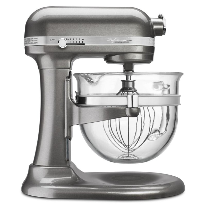 KitchenAid Professional 6500 Design Series 6 Quart Bowl-Lift Stand Mixer Medallion Silver KSM6521XMS Picture 1