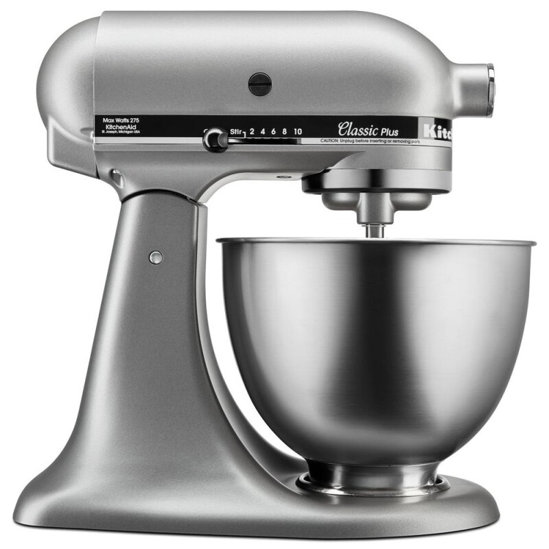 KitchenAid Classic Plus Series 4.5 Quart Tilt-Head Stand Mixer Silver KSM75SL Picture 1
