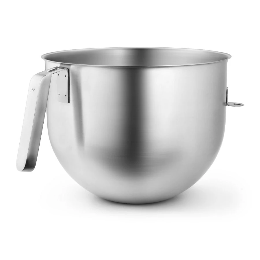 7 Quart NSF Certified Polished Stainless Steel Bowl with J Hook Handle KSMC7QBOWL