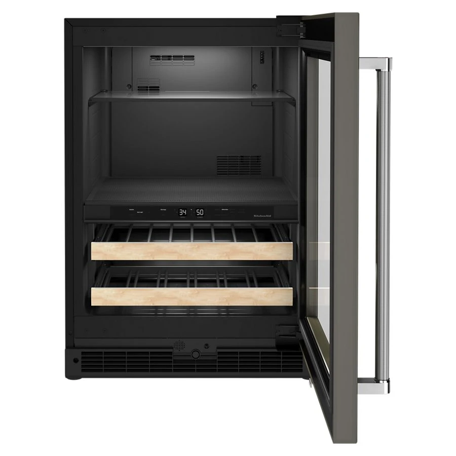 24" Panel-Ready Beverage Center with Wood-Front Racks KUBR214KPA