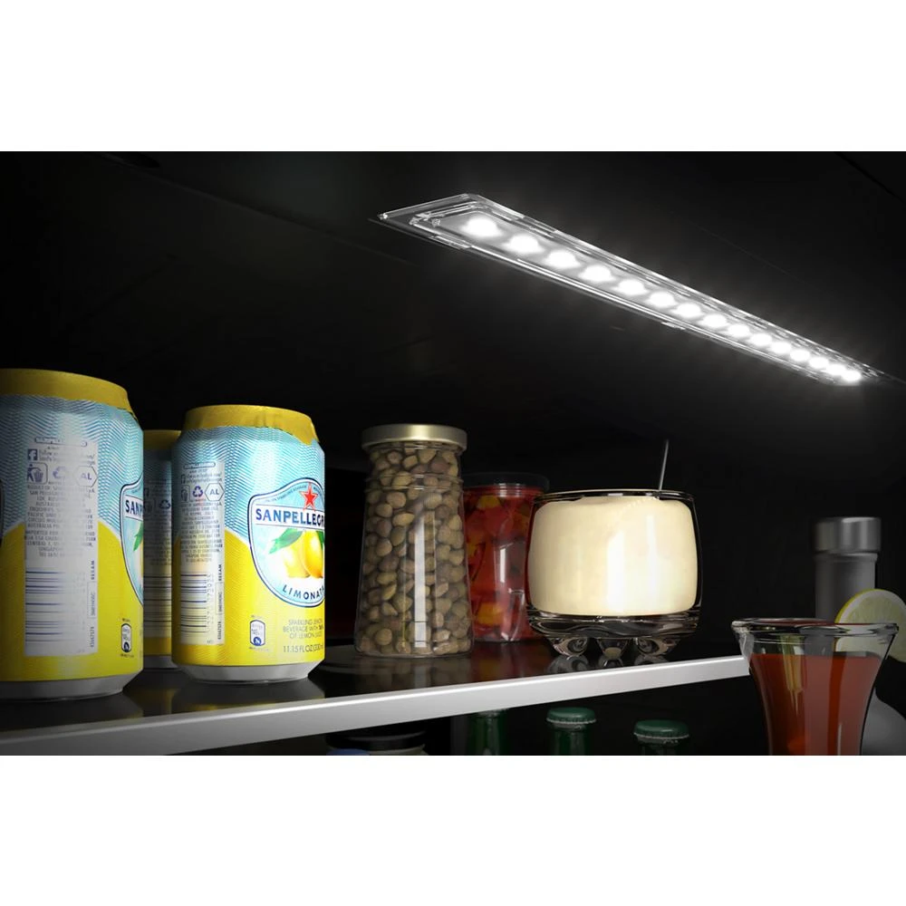 24" Beverage Center with Glass Door and Metal-Front Racks KUBR314KSS