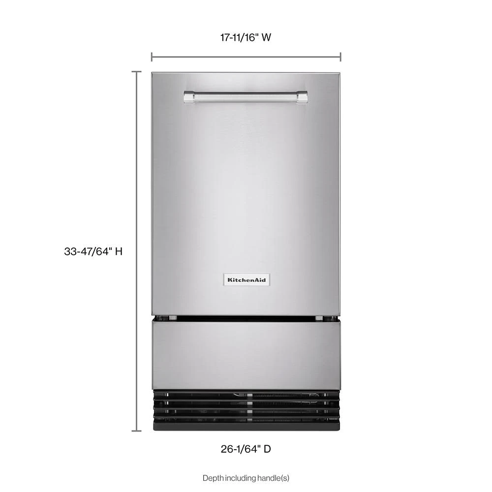 18'' Automatic Ice Maker with PrintShield Finish KUID308HPS