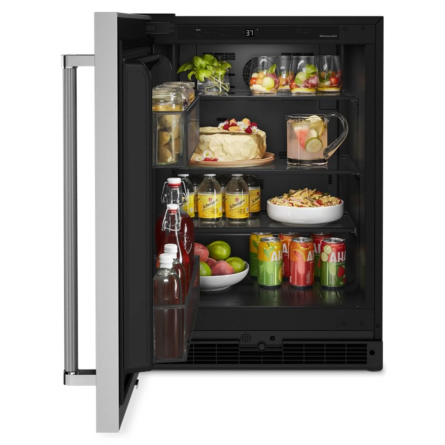 24" Undercounter Refrigerator with Stainless Steel Door KURL114KSB