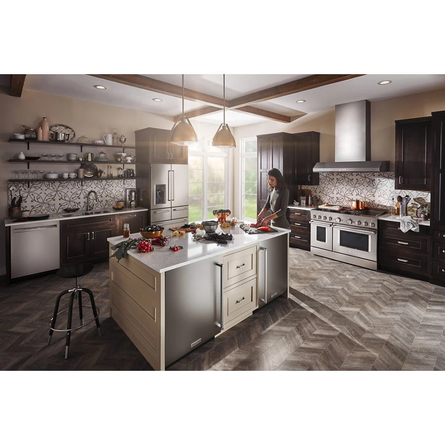 24" Undercounter Refrigerator with Stainless Steel Door KURL114KSB