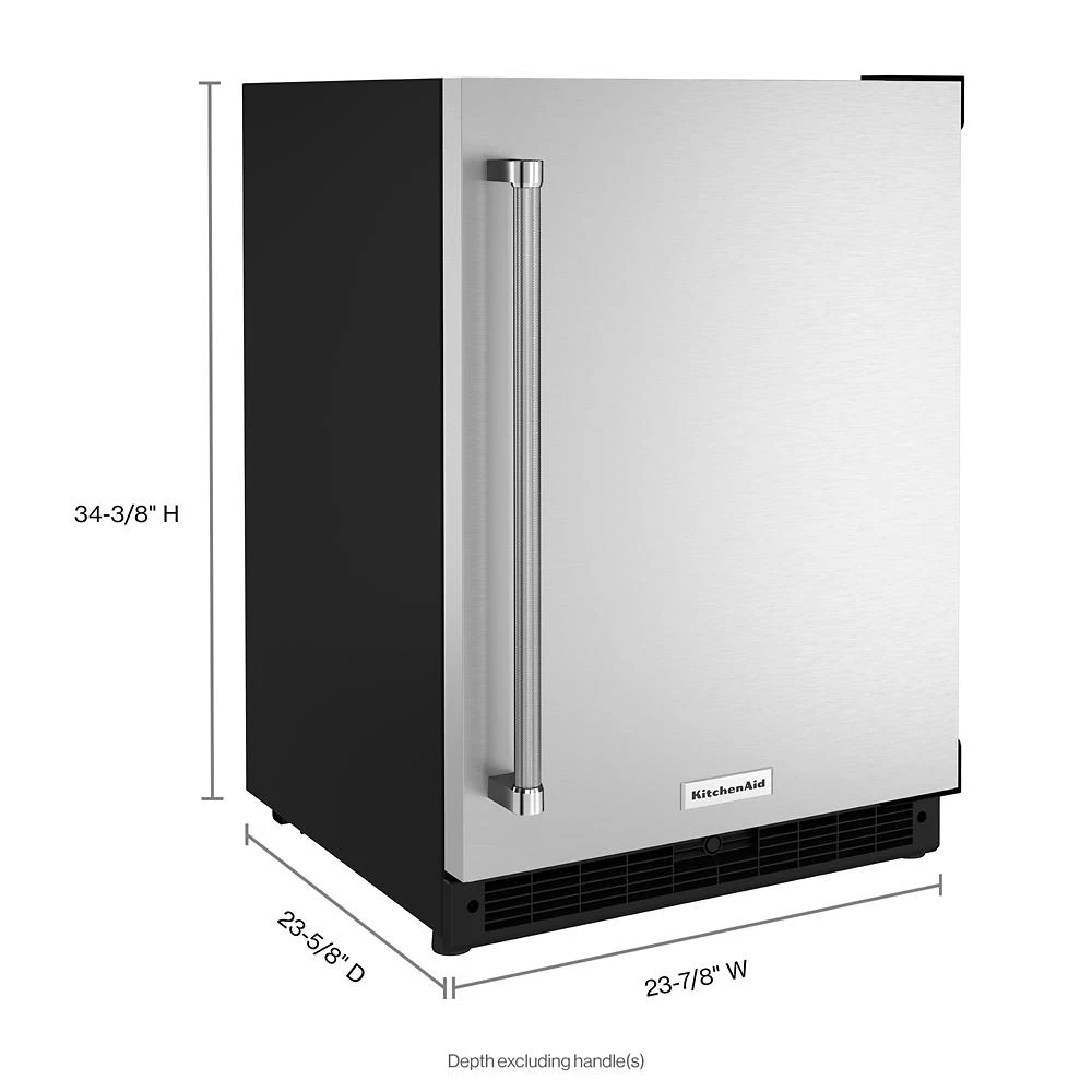 24" Undercounter Refrigerator with Stainless Steel Door KURR114KSB