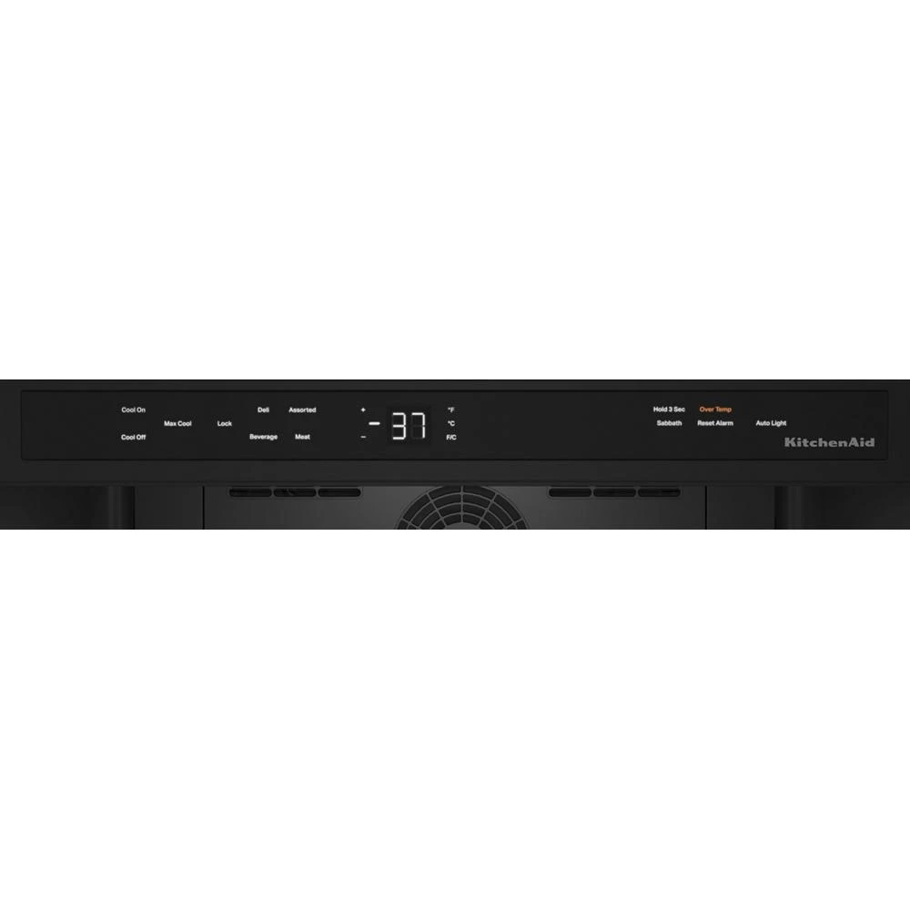 24" Undercounter Refrigerator with Glass Door and Shelves with Metallic Accents KURR314KSS