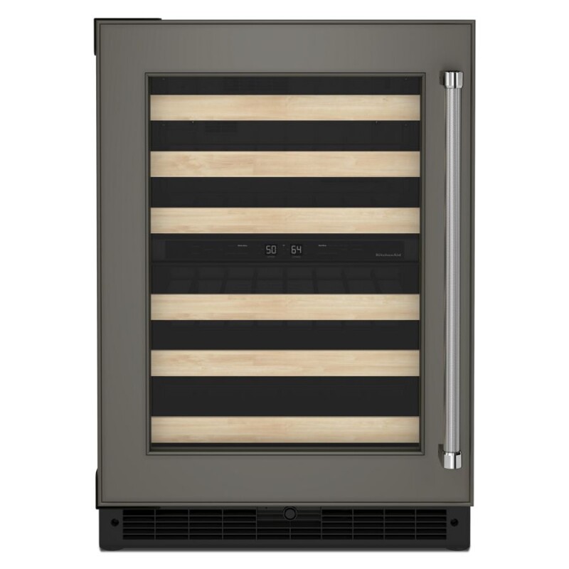 KitchenAid 24" Panel-Ready Undercounter Wine Cellar with Wood-Front Racks Panel Ready KUWL214KPA Picture 1