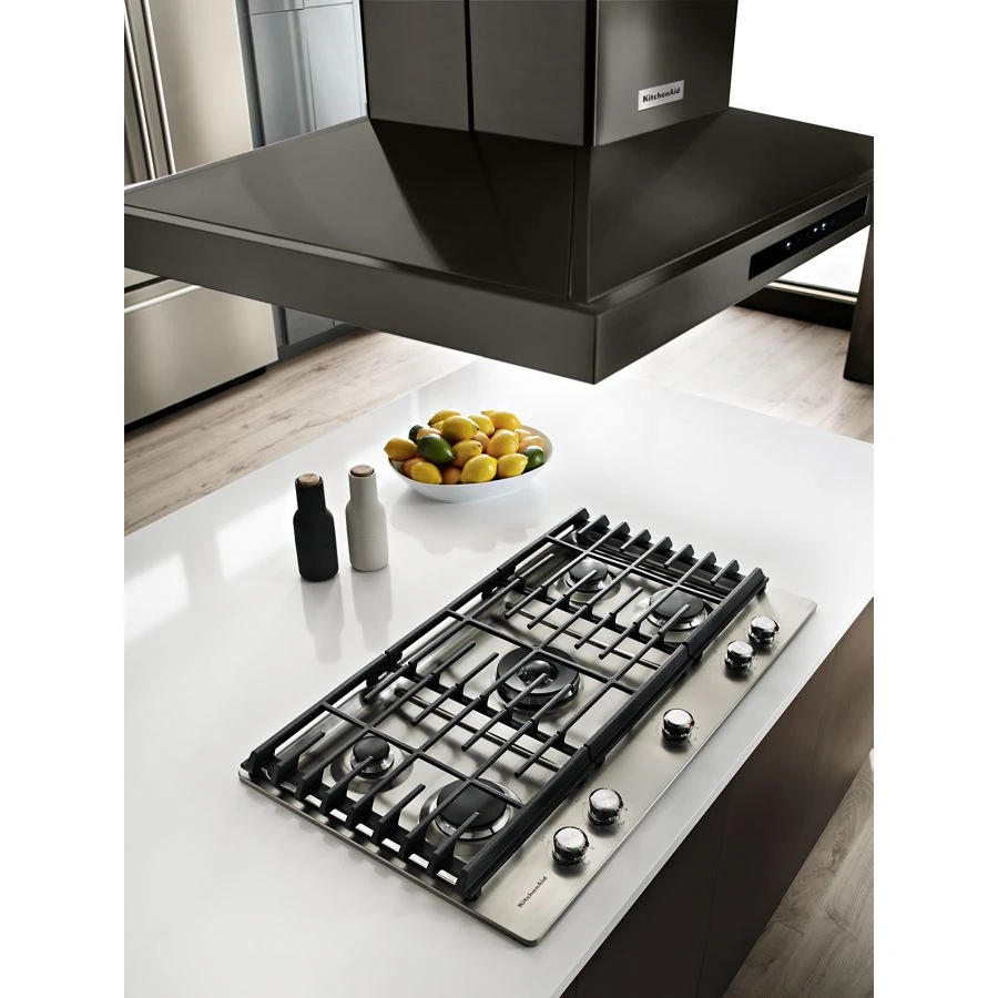 36" Island-Mount, 3-Speed Canopy Hood KVIB606DBS