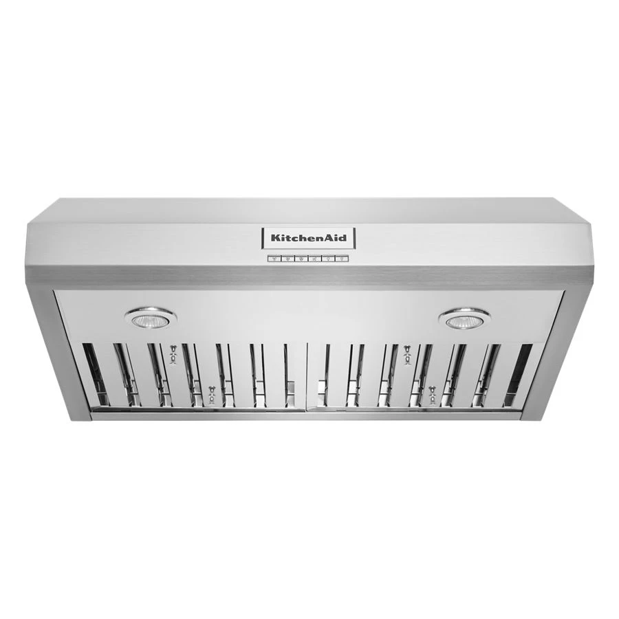 30" 585 CFM Motor Class Commercial-Style Under-Cabinet Range Hood System KVUC600KSS