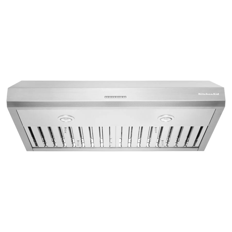 36" 585 CFM Motor Class Commercial-Style Under-Cabinet Range Hood System KVUC606KSS