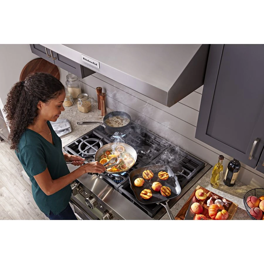 36" 585 CFM Motor Class Commercial-Style Under-Cabinet Range Hood System KVUC606KSS