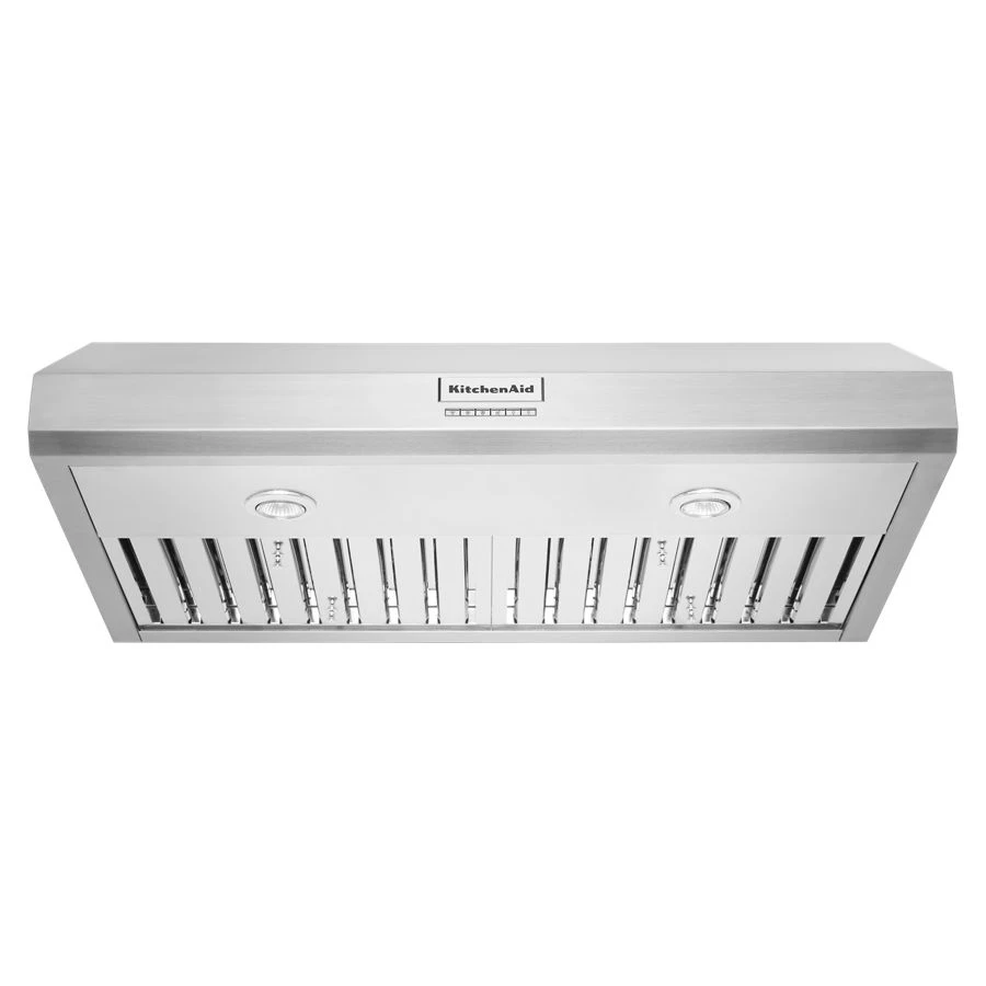 36" 585 CFM Motor Class Commercial-Style Under-Cabinet Range Hood System KVUC606KSS