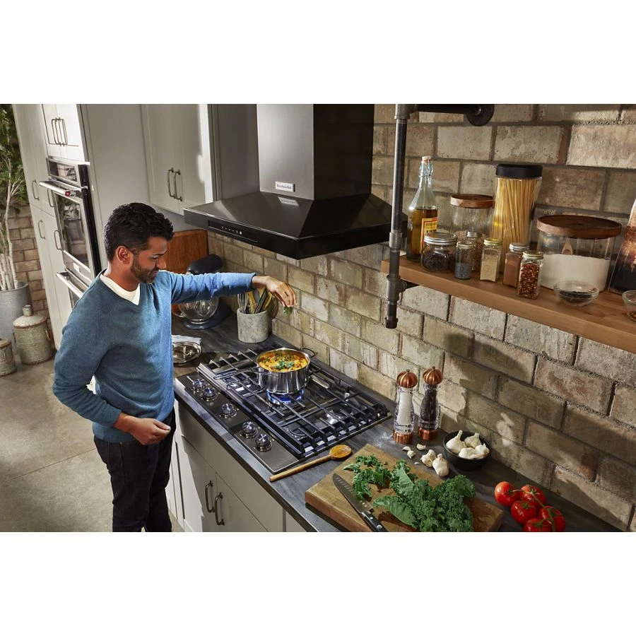 30" Wall-mount, 3-speed Canopy Hood KVWB600HBS