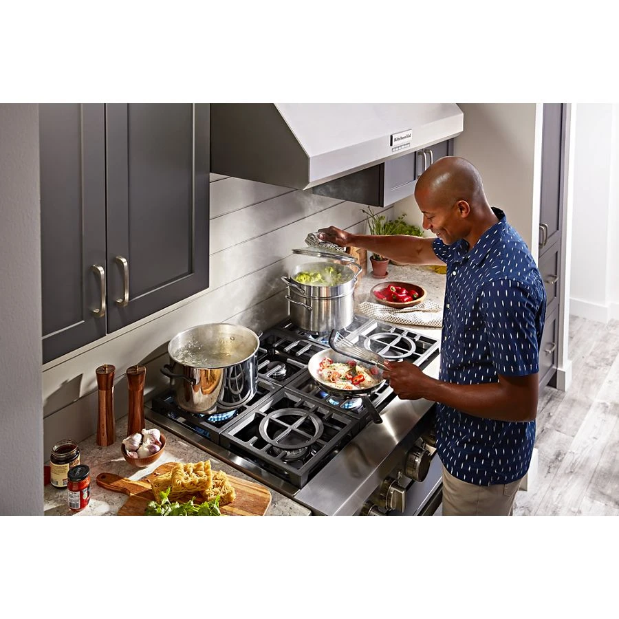 36" 585 Or 1170 Cfm Motor Class Commercial-style Wall-mount Canopy Range Hood KVWC906KSS