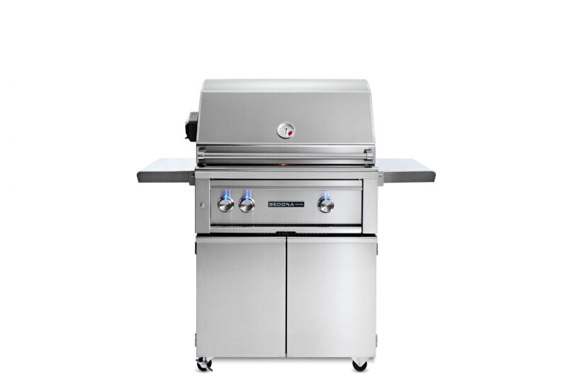 30" SEDONA FREESTANDING GRILL WITH ROTISSERIE, 1 PROSEAR INFRARED BURNER AND 1 BURNER L500PSFRLP