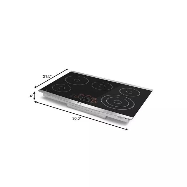 30 Inch Electric Cooktop With 5 Burners - Black Ceramic LCE3010SB