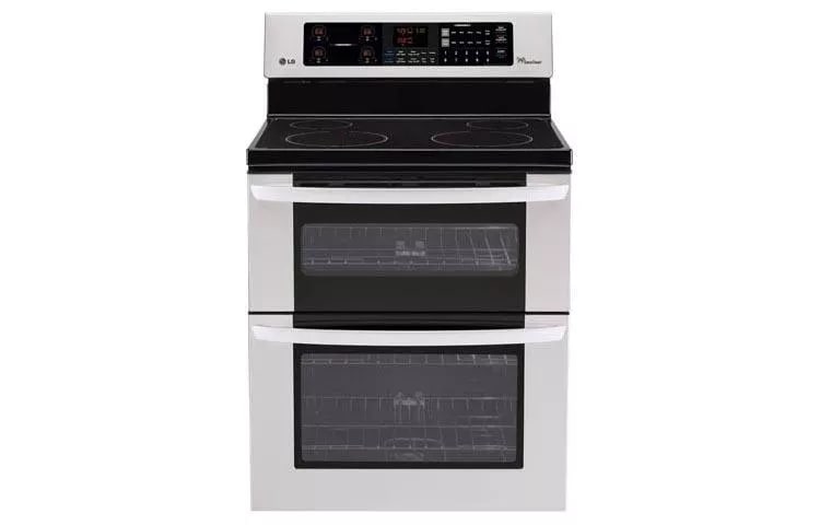 6.7 cu. ft. Capacity Electric Double Oven Range with a 6”-High Upper Oven and EasyClean® LDE3031ST