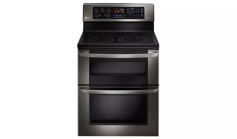 LG Series 6.7 cu. ft. Electric Double Oven Range With EasyClean® LDE3037BD
