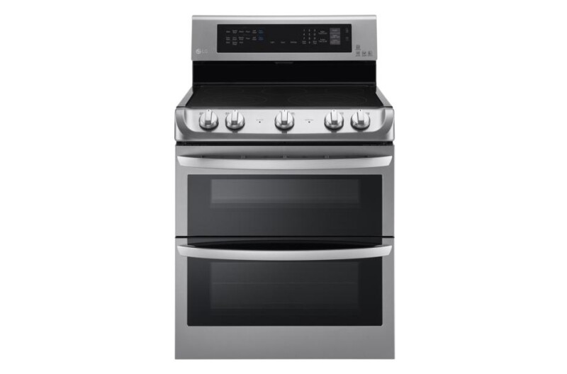 LG 7.3 cu. ft. Electric Double Oven Range with ProBake Convection®, EasyClean® and Infrared Heating™ System Stainless Steel LDE4415ST Picture 1