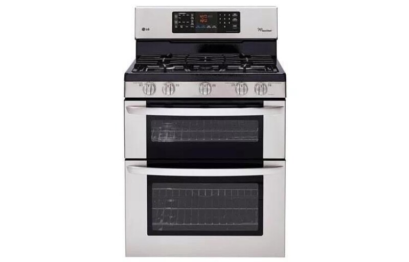 6.1 cu. ft. Capacity Gas Double Oven Range with SuperBoil™ Burner and EasyClean® LDG3035ST