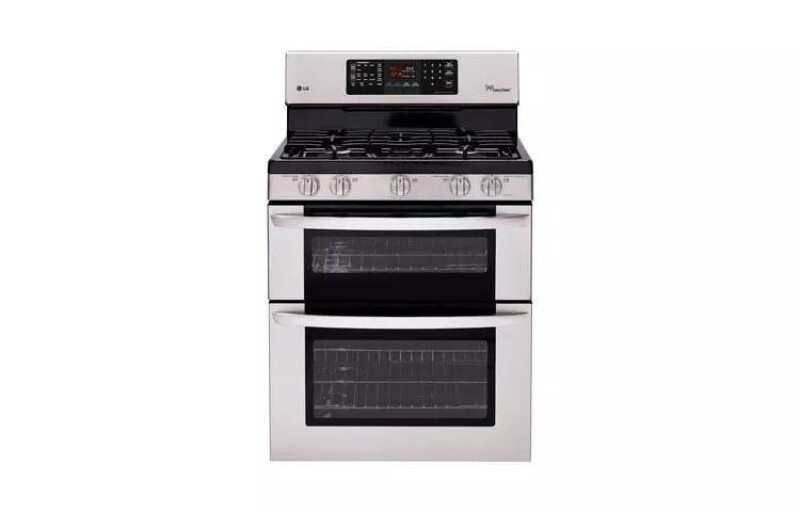 6.1 cu. ft. Capacity Gas Double Oven Range with EasyClean® and IntuiTouch™ Controls LDG3036ST