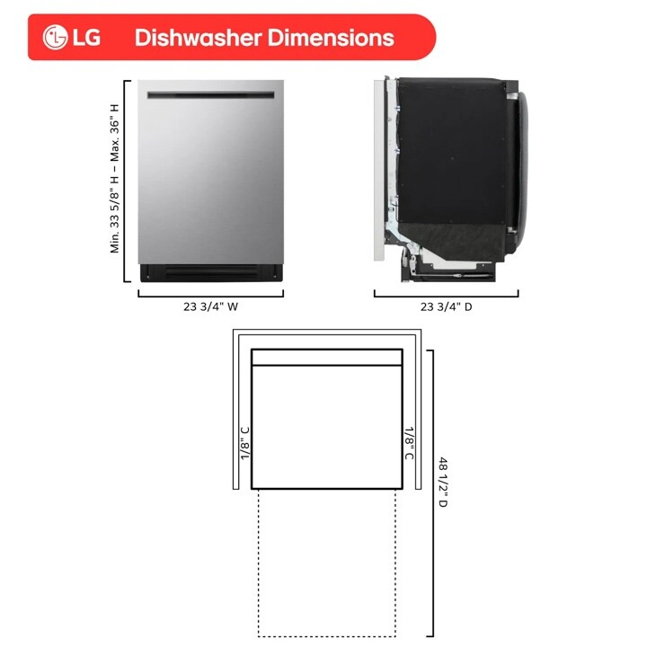 Smart Flushfit™ Top Control Dishwasher With 1-hour Wash & Dry, Quadwash® Pro, Truesteam® And Dynamic Heat Dry™ W/autovent Dry™ LDNPH753S