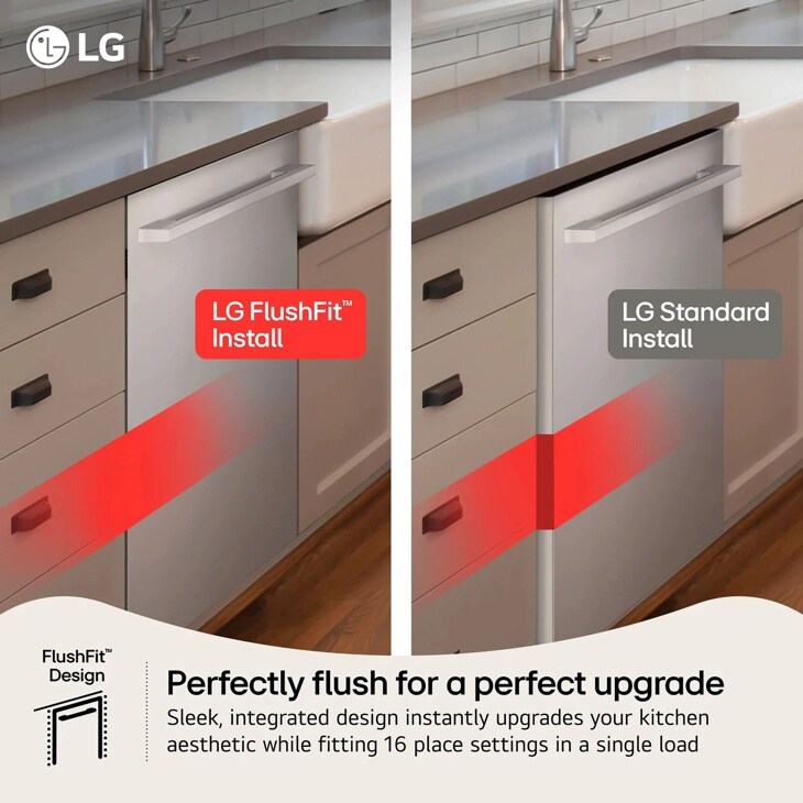 Smart Flushfit™ Top Control Dishwasher With 1-hour Wash & Dry, Quadwash® Pro, And Dynamic Heat Dry™ W/autovent Dry™ LDNPM545D