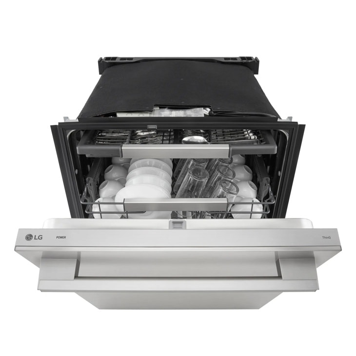 Smart FlushFit™ Top Control Dishwasher with 1-Hour Wash & Dry, QuadWash® Pro, TrueSteam® and Dynamic Heat Dry™ w/AutoVent Dry™ LDNTH753S