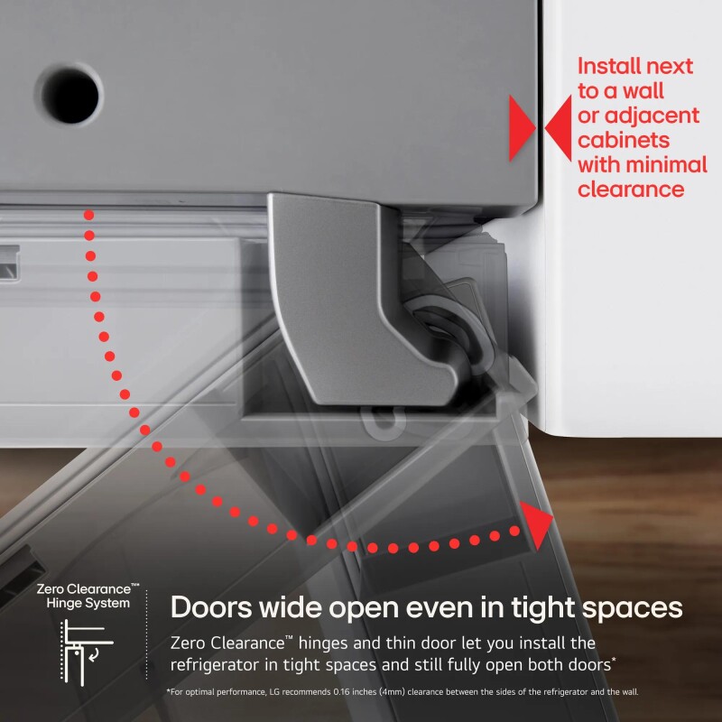 Counter-Depth MAX™ with Zero Clearance™ 3-Door French Door Refrigerator with Thin Door Design LF24Z6530S