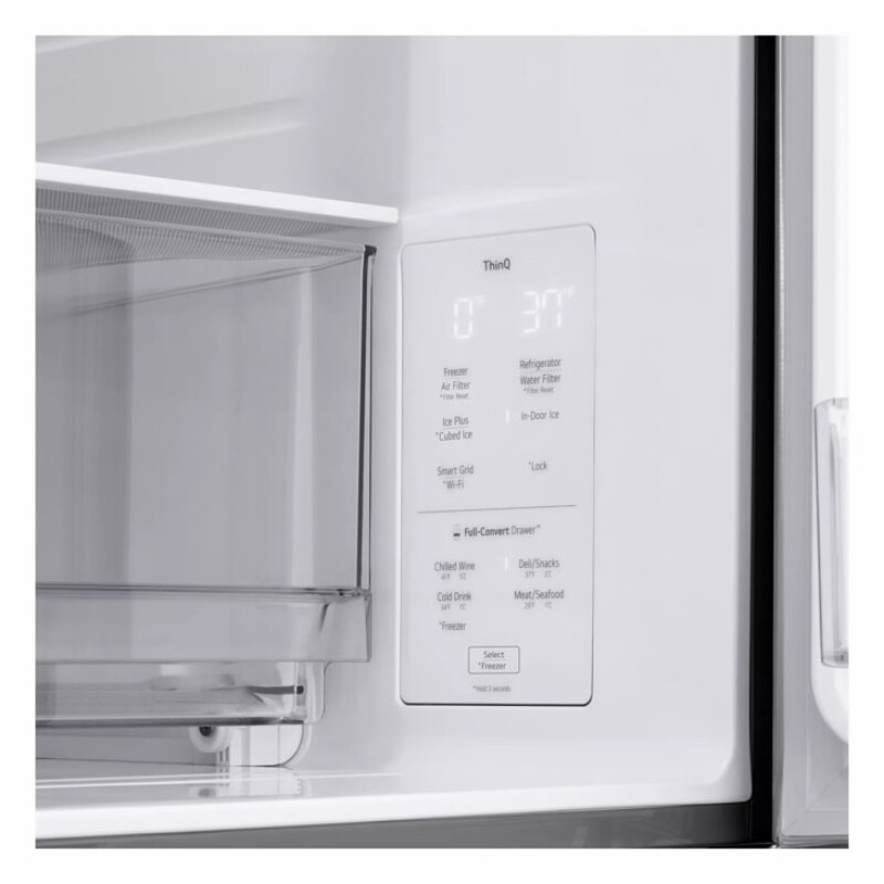 25 Cu. Ft. Smart Counter-depth Max™ 4-door French Door Refrigerator With Full-convert Drawer™ LF25G8330S