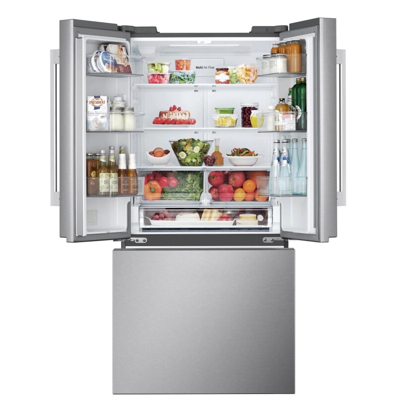 25 cu.ft. 3-Door French Door Refrigerator with Hybrid Handle Design LF25H6200S